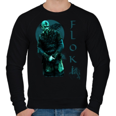 PRINTFASHION FLOKI-BLUE - Férfi pulóver - Fekete