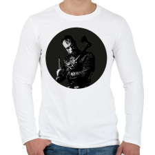 PRINTFASHION Floki - Vikings - Férfi hosszú ujjú póló - Fehér férfi póló