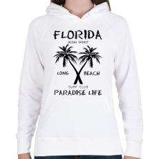 PRINTFASHION Florida  - Női kapucnis pulóver - Fehér