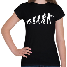 PRINTFASHION Floss dance evolúció - Női póló - Fekete