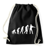 PRINTFASHION Floss dance evolúció - Sportzsák, Tornazsák - Fekete
