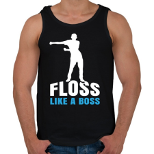PRINTFASHION Floss like a boss - tánc - Férfi atléta - Fekete atléta, trikó