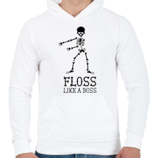 PRINTFASHION Flossing dance - Férfi kapucnis pulóver - Fehér férfi pulóver, kardigán
