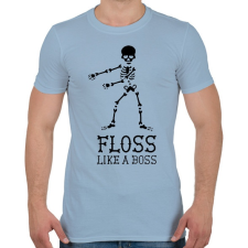 PRINTFASHION Flossing dance - Férfi póló - Világoskék férfi póló