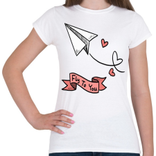 PRINTFASHION Fly to you - Női póló - Fehér női póló