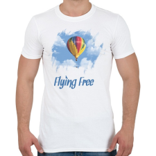 PRINTFASHION flying free - Férfi póló - Fehér férfi póló