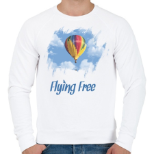 PRINTFASHION flying free - Férfi pulóver - Fehér férfi pulóver, kardigán