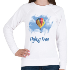 PRINTFASHION flying free - Női pulóver - Fehér női pulóver, kardigán