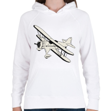 PRINTFASHION flying - Női kapucnis pulóver - Fehér