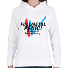 PRINTFASHION FMP! - Női kapucnis pulóver - Fehér női pulóver, kardigán