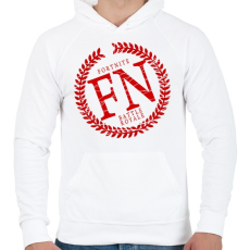 PRINTFASHION FN Battle Royale - Férfi kapucnis pulóver - Fehér