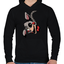 PRINTFASHION FNAF #2 - Férfi kapucnis pulóver - Fekete férfi pulóver, kardigán