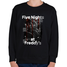 PRINTFASHION FNAF - Gyerek pulóver - Fekete