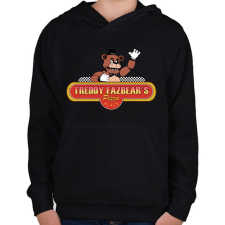 PRINTFASHION fnaf logó (sima) - Gyerek kapucnis pulóver - Fekete gyerek pulóver, kardigán