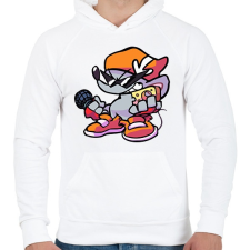 PRINTFASHION FNF - Férfi kapucnis pulóver - Fehér férfi pulóver, kardigán
