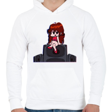 PRINTFASHION FNF - Férfi kapucnis pulóver - Fehér