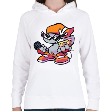 PRINTFASHION FNF - Női kapucnis pulóver - Fehér női pulóver, kardigán