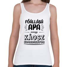 PRINTFASHION Főállású apa - Női atléta - Fehér női trikó