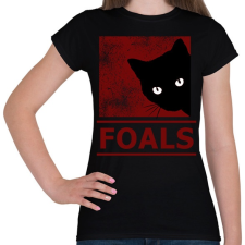 PRINTFASHION FOALS BLACK CAT - Női póló - Fekete női póló