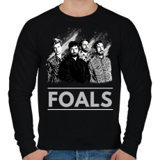 PRINTFASHION FOALS-BW PAINTED - Férfi pulóver - Fekete