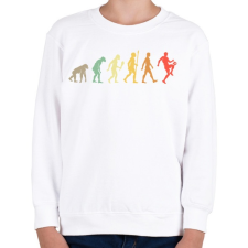 PRINTFASHION Foci Evolúció - Gyerek pulóver - Fehér gyerek pulóver, kardigán