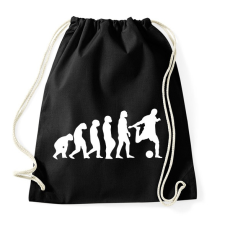 PRINTFASHION Foci Evolúció - Sportzsák, Tornazsák - Fekete tornazsák