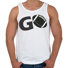 PRINTFASHION Foci - Férfi atléta - Fehér