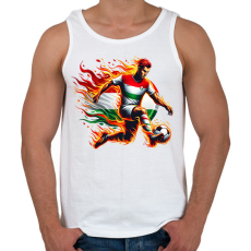 PRINTFASHION Foci - Férfi atléta - Fehér
