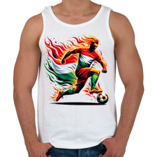 PRINTFASHION Foci - Férfi atléta - Fehér atléta, trikó