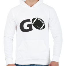 PRINTFASHION Foci - Férfi kapucnis pulóver - Fehér