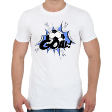 PRINTFASHION Foci - Férfi póló - Fehér férfi póló