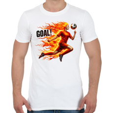 PRINTFASHION Foci - Férfi póló - Fehér