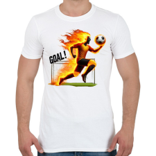 PRINTFASHION Foci - Férfi póló - Fehér férfi póló