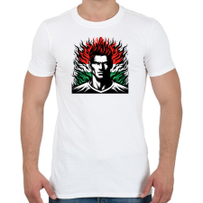 PRINTFASHION Foci - Férfi póló - Fehér férfi póló