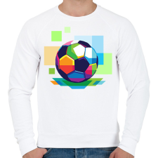 PRINTFASHION Foci labda - Férfi pulóver - Fehér férfi pulóver, kardigán