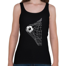 PRINTFASHION Foci - Női atléta - Fekete női trikó