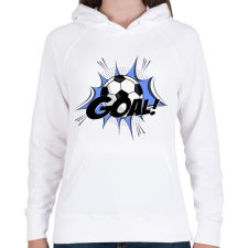 PRINTFASHION Foci - Női kapucnis pulóver - Fehér női pulóver, kardigán