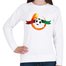 PRINTFASHION Foci - Női pulóver - Fehér női pulóver, kardigán