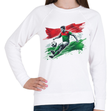 PRINTFASHION Foci - Női pulóver - Fehér női pulóver, kardigán