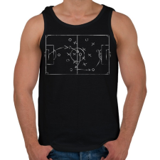 PRINTFASHION Foci taktika - Férfi atléta - Fekete atléta, trikó