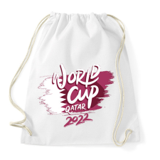 PRINTFASHION Foci VB Qatar 2022 - Sportzsák, Tornazsák - Fehér tornazsák