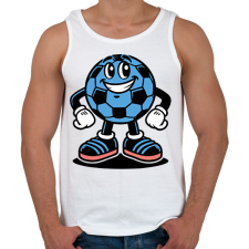 PRINTFASHION Focilabda - Férfi atléta - Fehér atléta, trikó