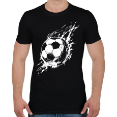 PRINTFASHION focilabda - Férfi póló - Fekete