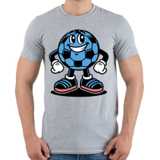 PRINTFASHION Focilabda - Férfi póló - Sport szürke
