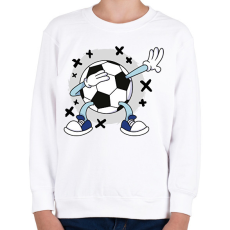 PRINTFASHION Focilabda - Gyerek pulóver - Fehér
