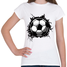 PRINTFASHION focilabda - Női póló - Fehér