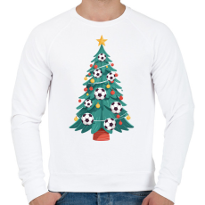 PRINTFASHION Focis karácsonyfa - Férfi pulóver - Fehér