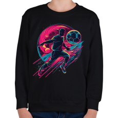 PRINTFASHION Focis póló - Gyerek pulóver - Fekete