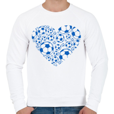 PRINTFASHION Focis szív - Férfi pulóver - Fehér férfi pulóver, kardigán