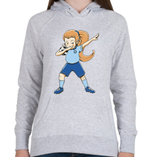 PRINTFASHION Focista csaj - Női kapucnis pulóver - Sport szürke